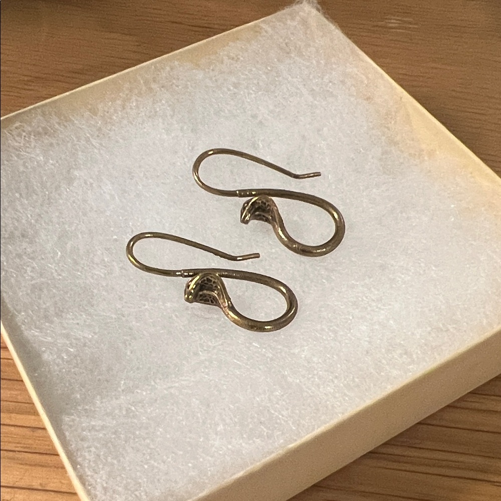 Elegant Gold Hook Earrings